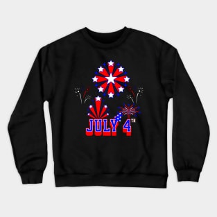 Sparkling Spectacle: A Patriotic Celebration for July 4th! Crewneck Sweatshirt